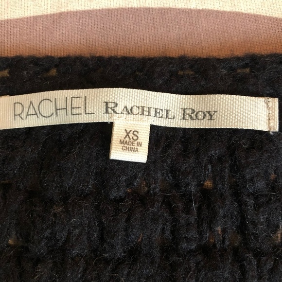 RACHEL Rachel Roy Black Pullover Sweater XS 074 - Picture 3 of 6